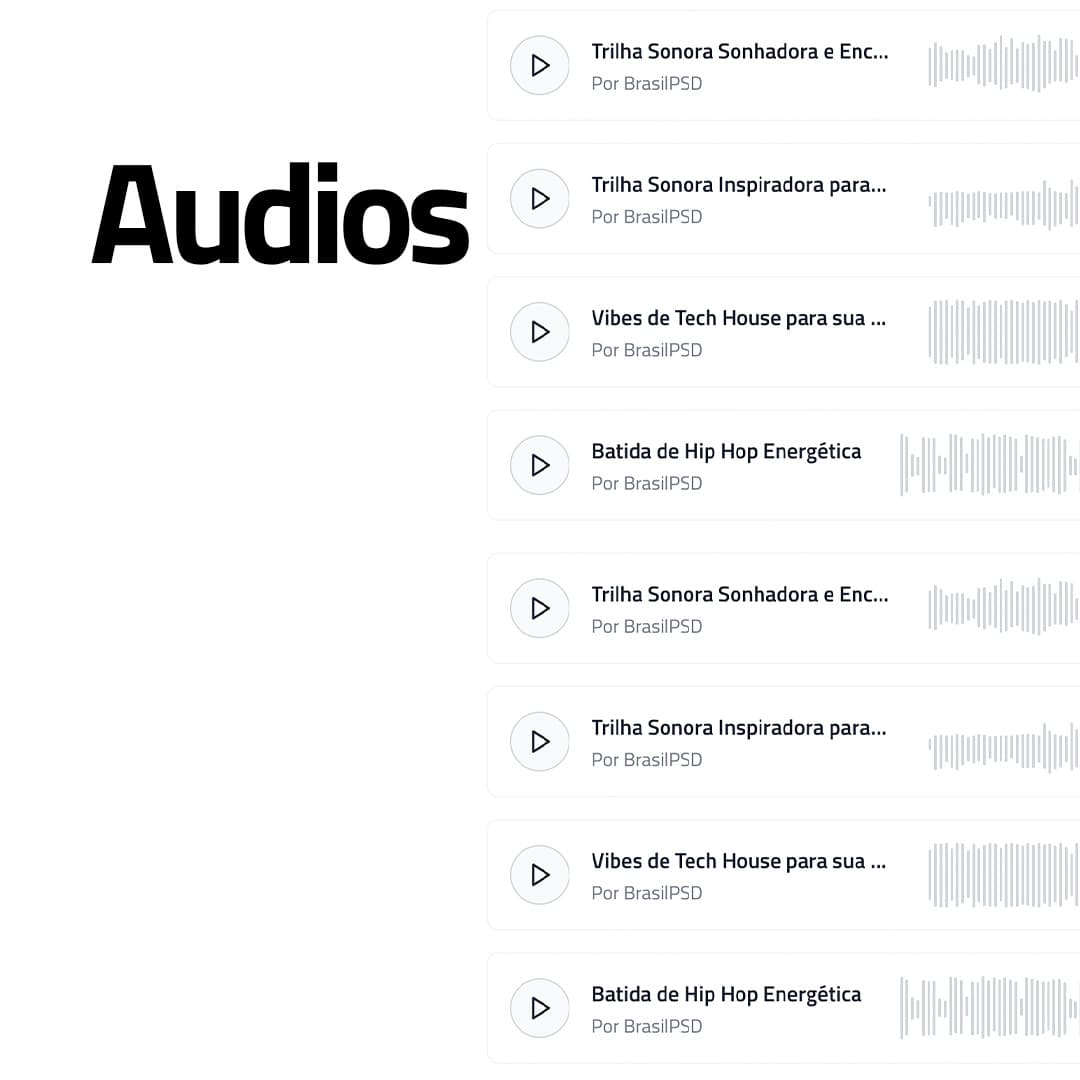 Áudios